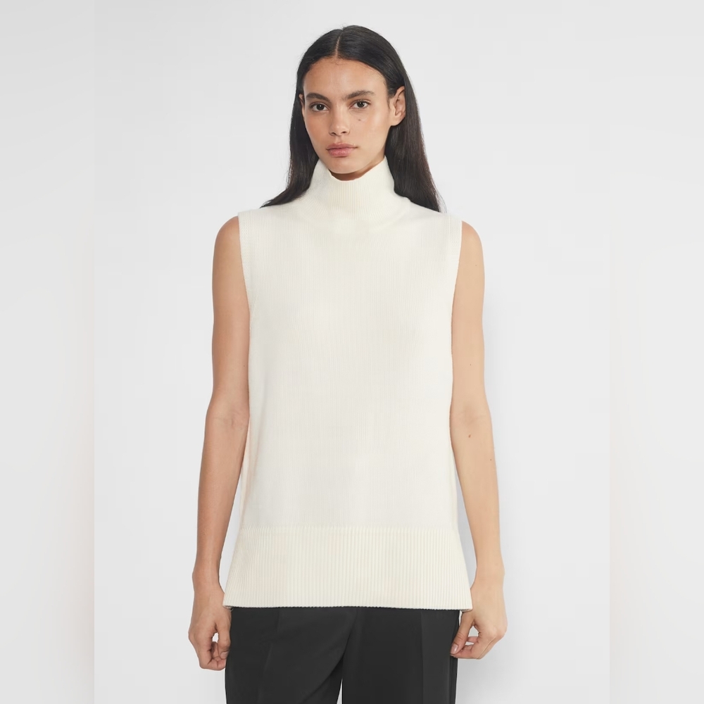 Babaton Successor Merino Wool Sleeveless Turtleneck XS